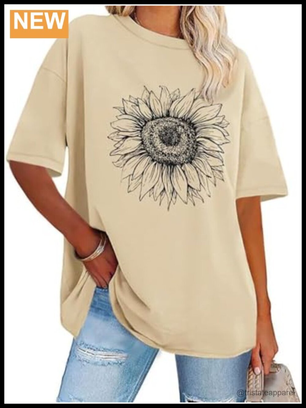 Oversized Graphic T-Shirt Crew Neck Short Sleeve Loose Fit Summer Top